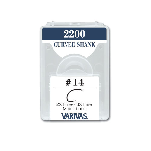 2200 CURVED SHANK2X Fine~3X Fine Micro Barb