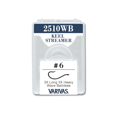 2510WB KEEL STREAMER3X Long 3X Heavy Wave Barbless