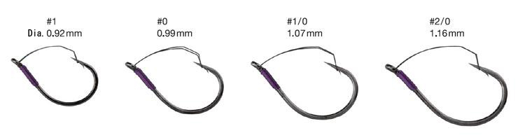 hook size for wacky rig