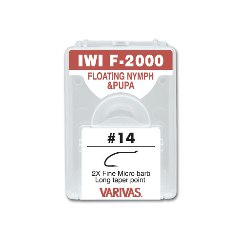 IWI F-2000 FROATING NYMPH&PUPA2X Fine Micro barb Long taper point