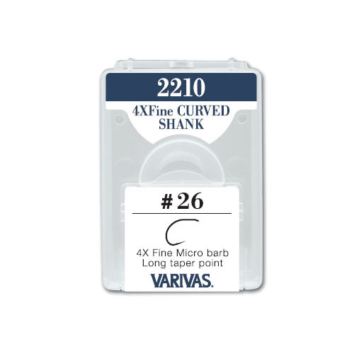 2210 4X FINE CURVED SHANK4X Fine Micro barb Long taper point