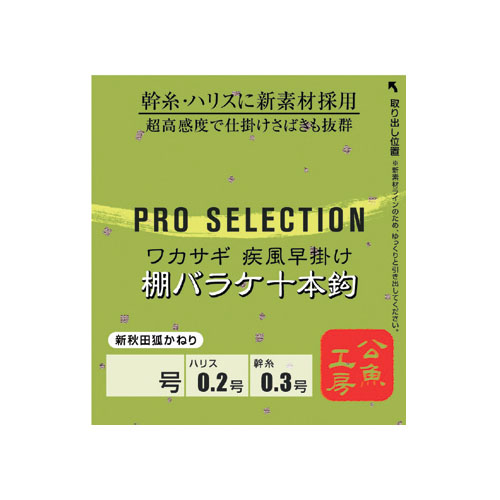 ワカサギ仕掛け プロセレクション棚バラケ 十本鈎