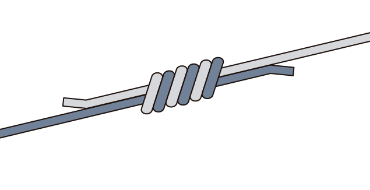 ラインとラインを結ぶ