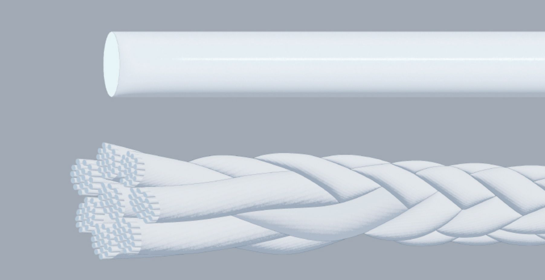 モノフィラメント(単糸)・マルチフィラメント(組み糸)