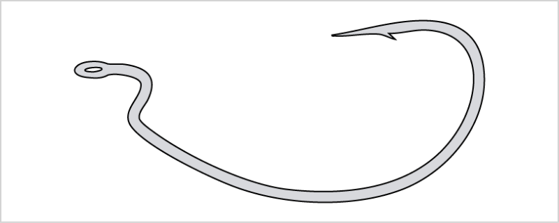 オフセットフックを使ったリグ