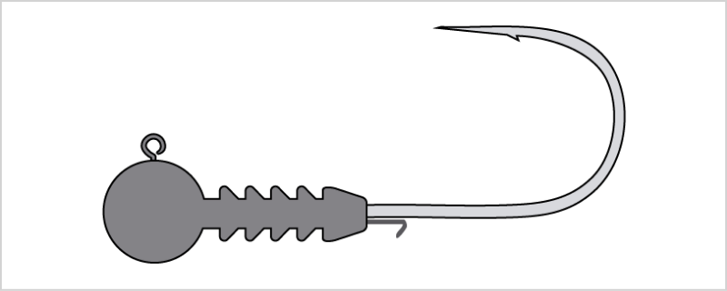 ジグヘッドを使ったリグ