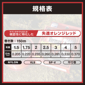 バーマックス磯 ゼロフカセ ［VLSナイロン］