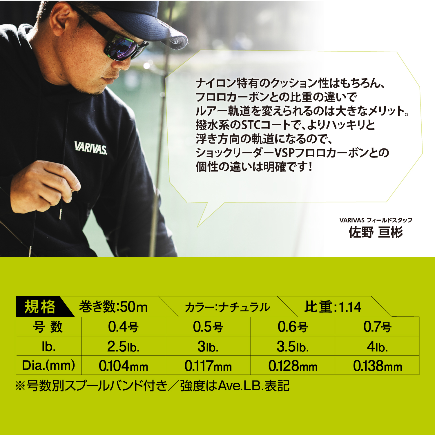 スーパートラウトエリア ショックリーダー SVG2[ナイロン]