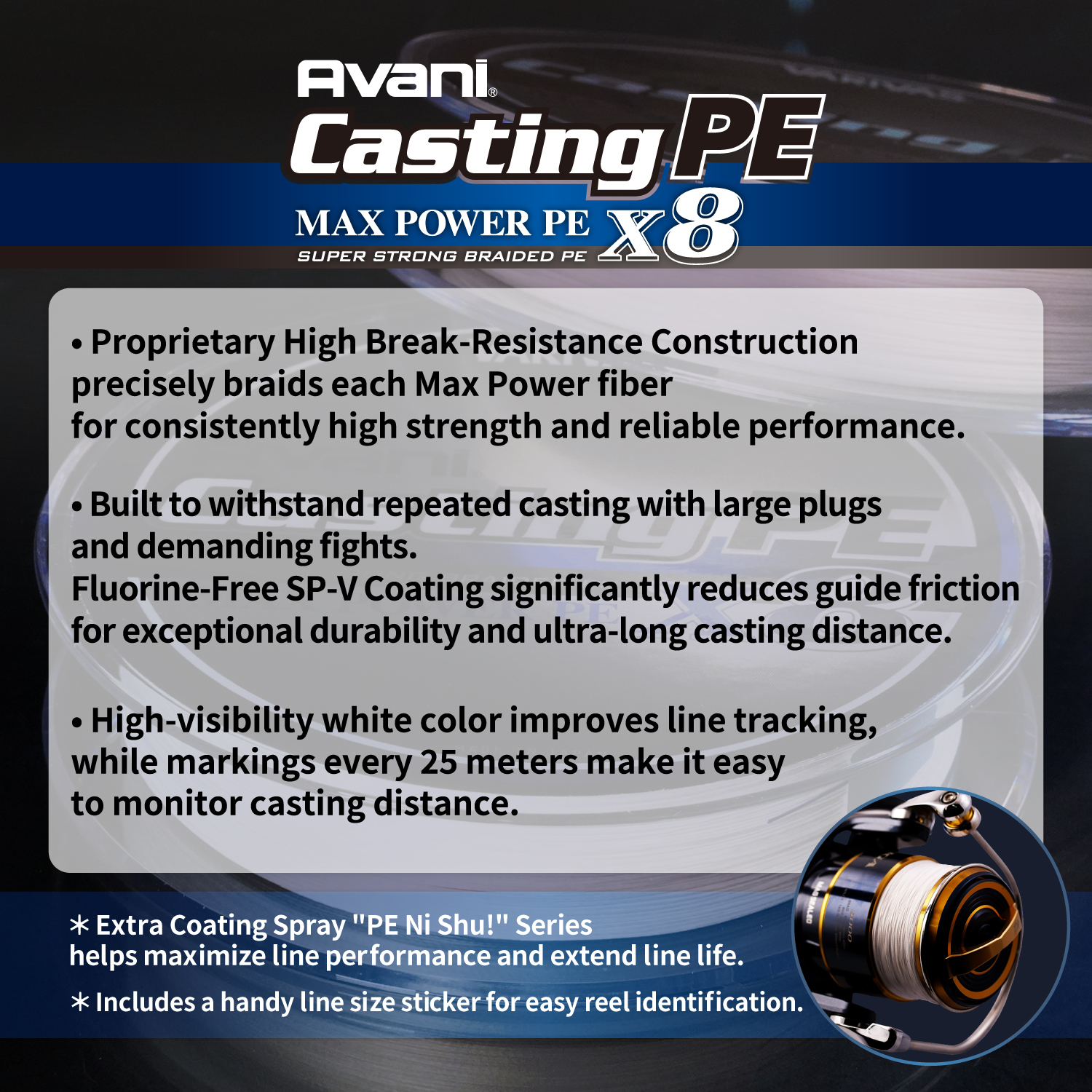 Avani Casting PE Max Power X8