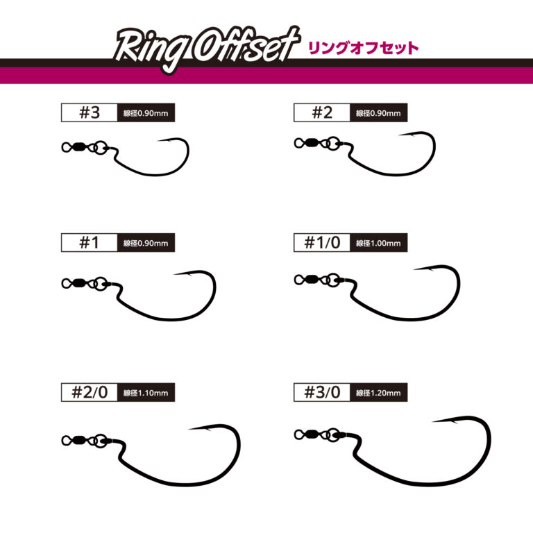 Ring Offset hook (Medium Heavy Wire)