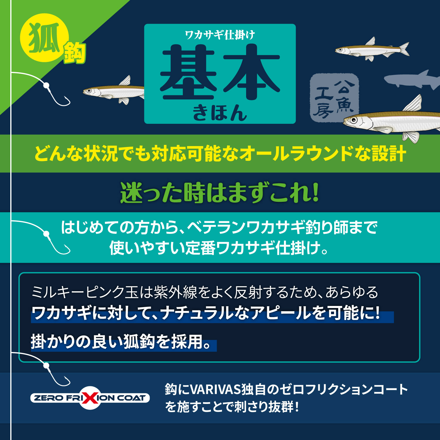 ワカサギ仕掛け 基本