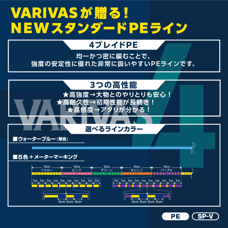 VARIVAS PE 4 Stripe Marking Edition