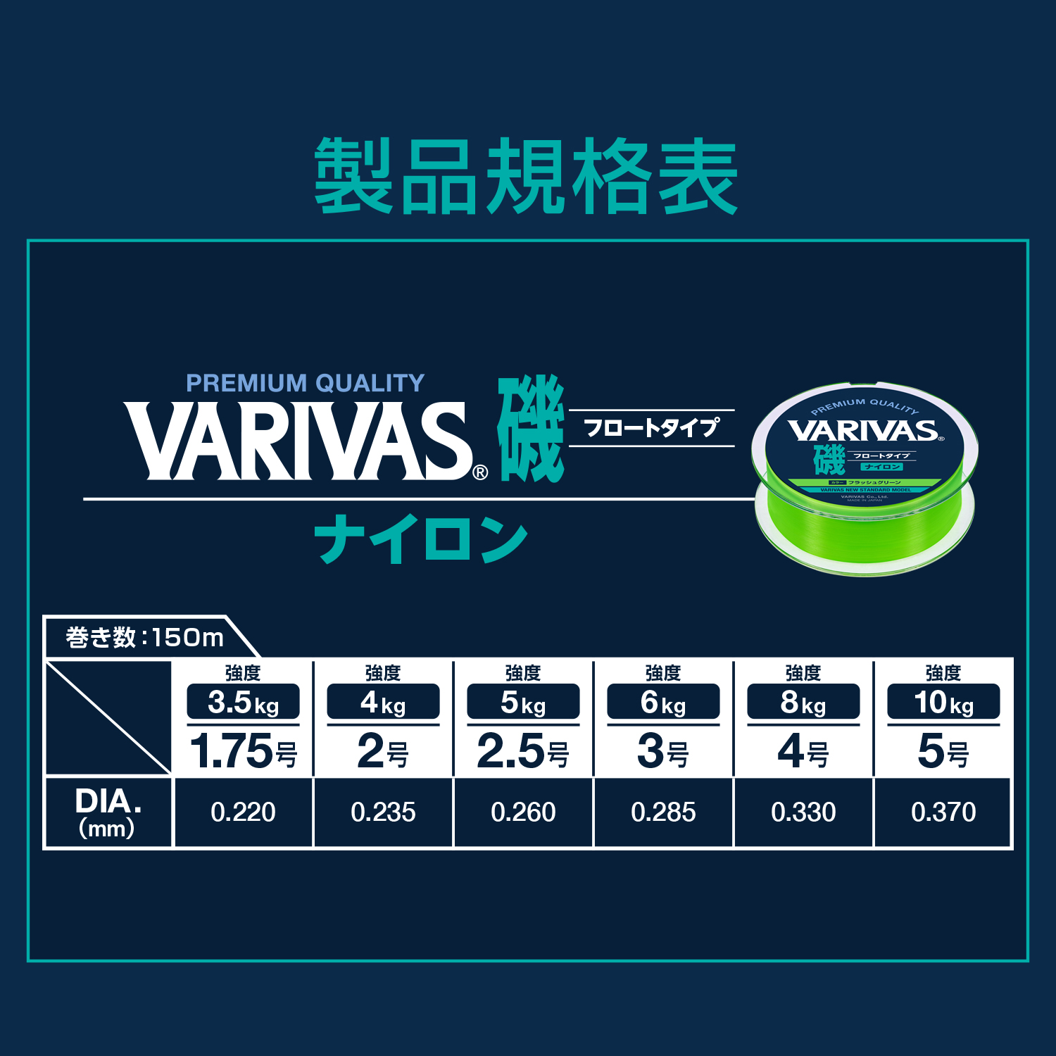 VARIVAS磯 フロートタイプ ［ナイロン］