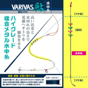 VARIVAS鮎 水中糸［複合メタル］
