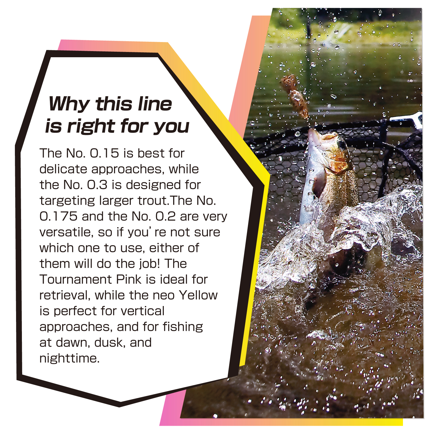 Super Trout Area PE X4 neo Yellow・Tournament Pink