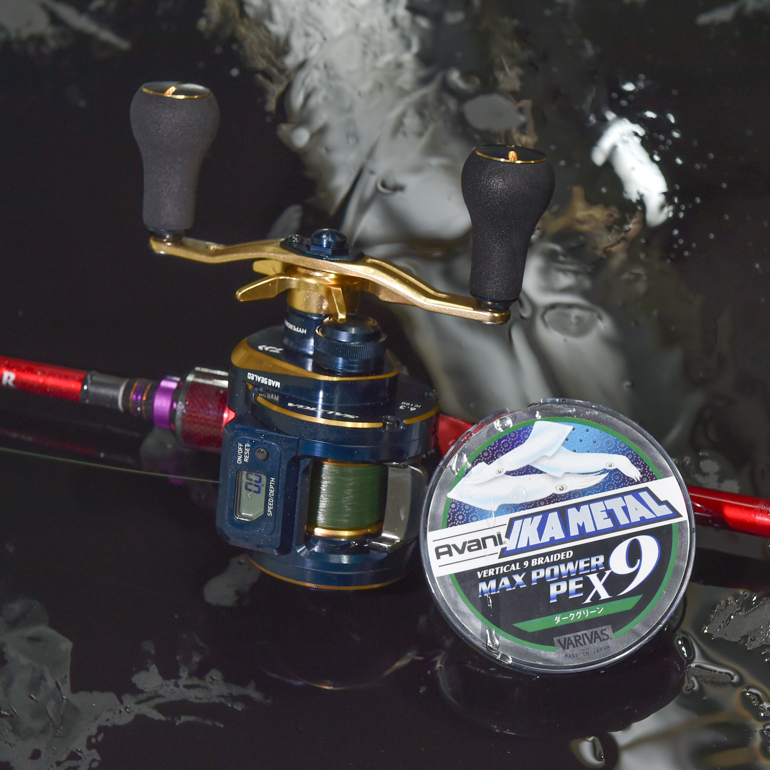 アバニ イカメタルマックスパワーPE X9［ダークグリーン］