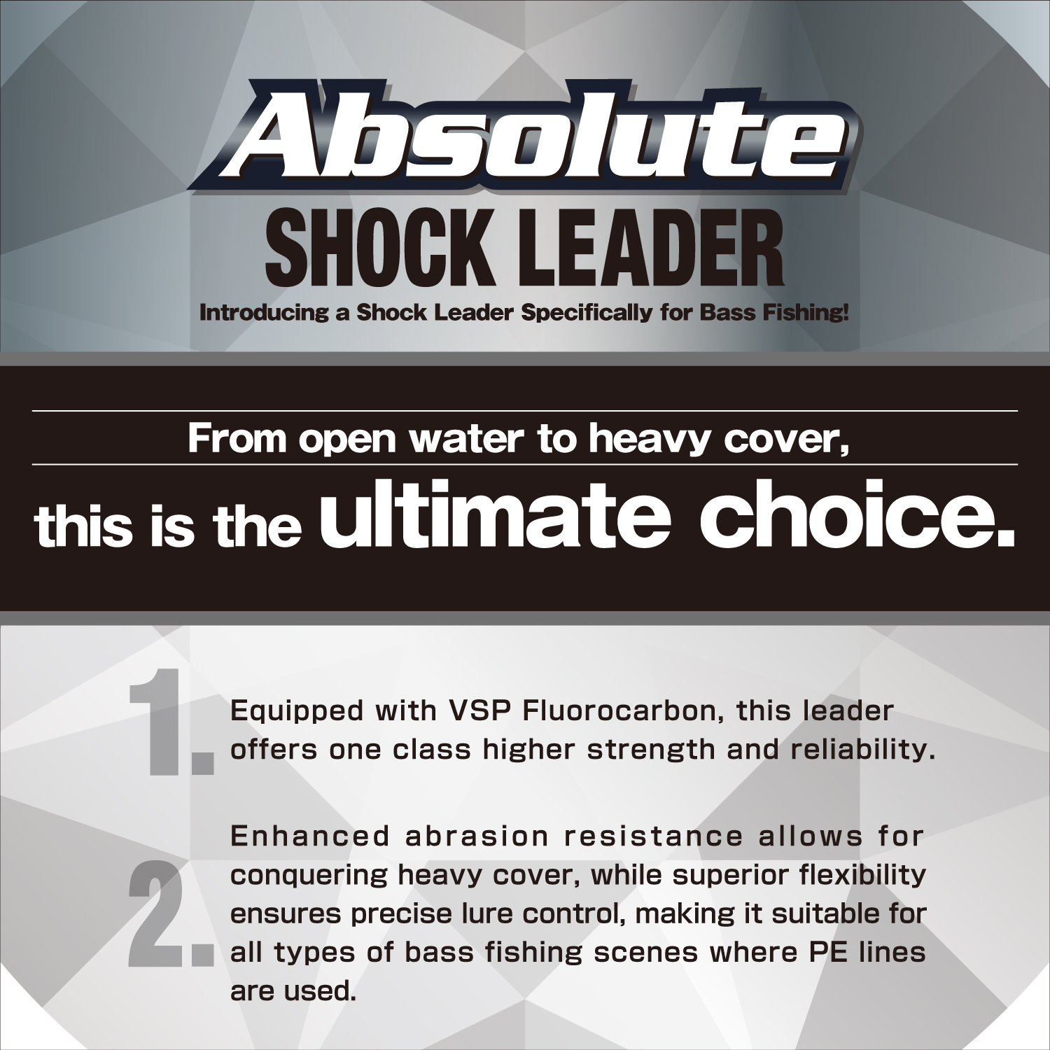 Absolute Shock Leader [VSP Fluorocarbon]