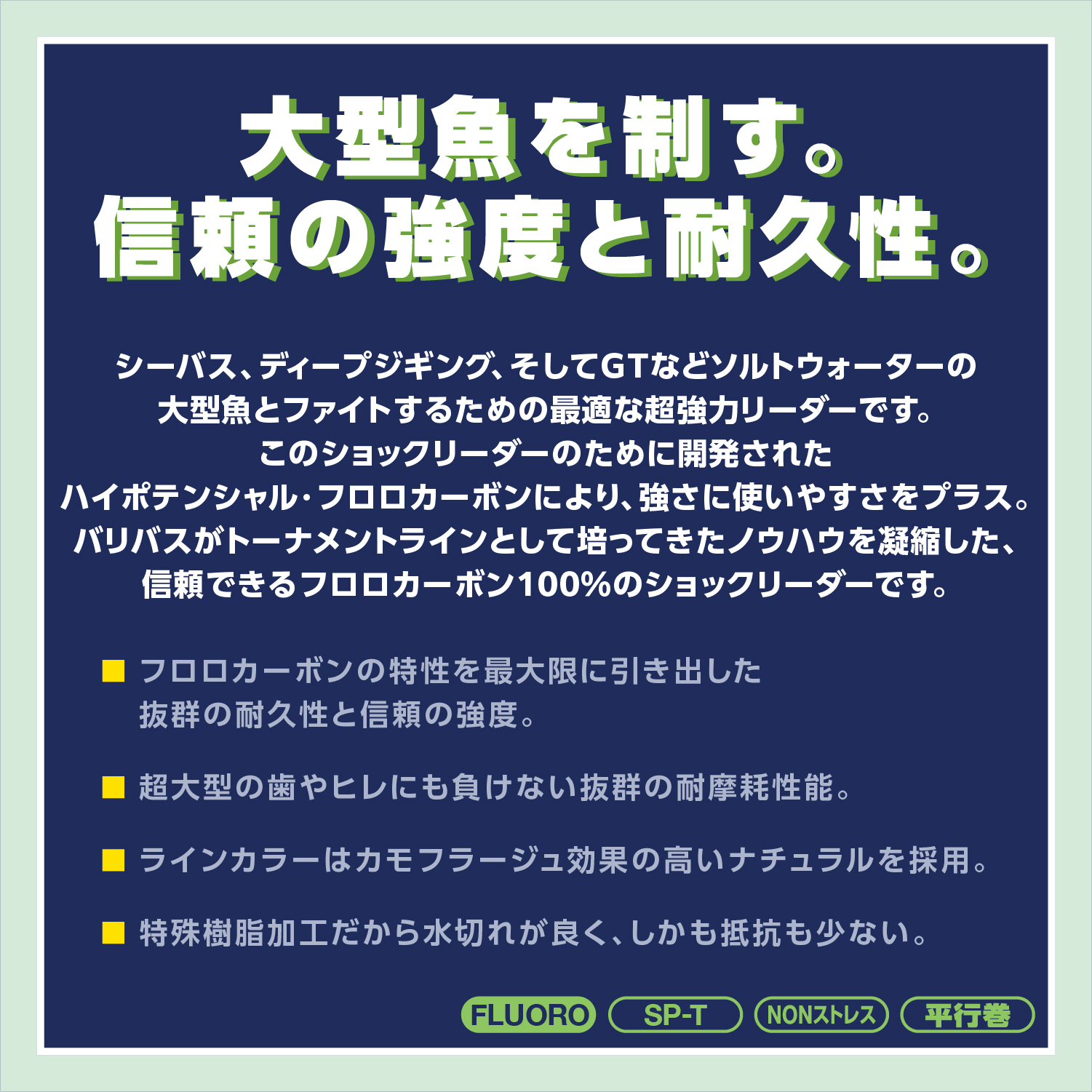 ショックリーダー ［フロロカーボン］