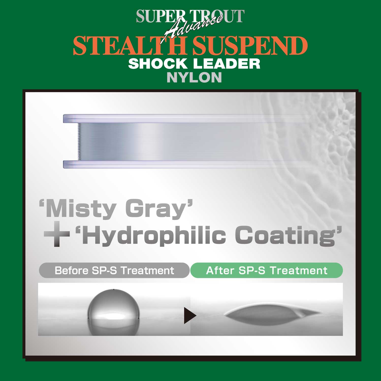 Super Trout Advance Stealth Suspend Shock Leader [Nylon]