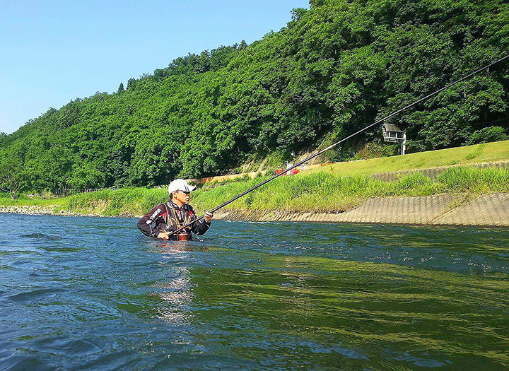 新潟県魚野川の尺山女魚 株式会社バリバス