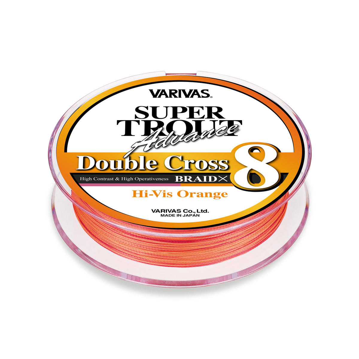 SUPER TROUT Advance Double Cross PE X8Hi-Vis Orange